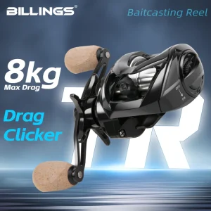 BILLINGS 7.3:1 High Speed 8KG Drag Baitcasting Reel
