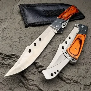 Outdoor Folding Knife with Nylon Sheath